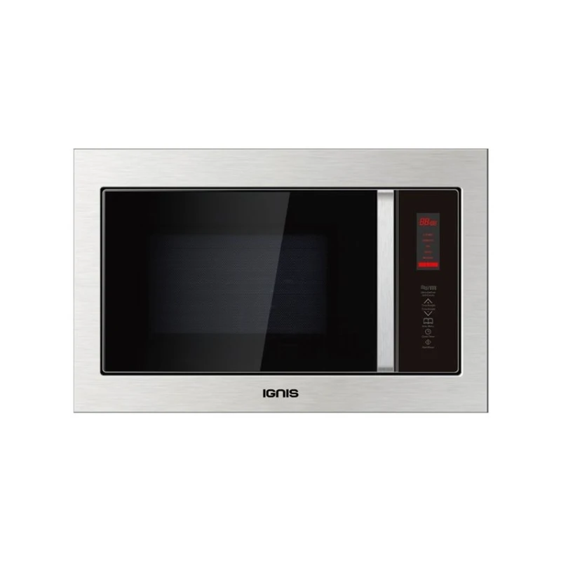 IGNIS MJ I319 GDBF TC Microwave Oven, Black, 1200W with Grill Function, Automatic Defrost, Touch Controls, Stainless Steel Interior, Fast and Even Cooking Performance - IGNIS