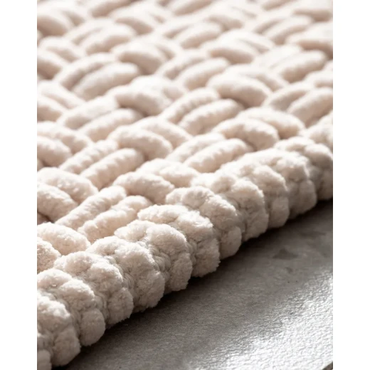 Madame Coco Najac Bath Mat – Size 50×80cm, Soft and Highly Absorbent Bathroom Mat with Elegant Design, Comfortable Texture and a Modern Touch for Your Bathroom Decor - Madame COCO - Image 3