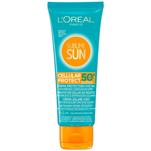 لوريال باريس سبلايم صن سيلولار بروتكت SPF50+ 75 مل | واقي شمسي للغاية من الأشعة فوق البنفسجية وعلامات التقدم بالعمر لوريال باريس سبلايم صن سيلولار بروتكت SPF50+ 75 مل | واقي شمسي للغاية من الأشعة فوق البنفسجية وعلامات التقدم بالعمر