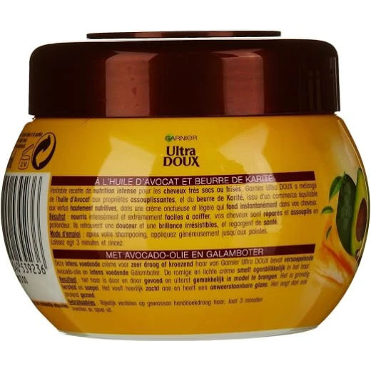 قناع الشعر غارنييه ألترا دو بزيت الأفوكادو وزبدة الشيا، 300 مل - غارنييه - Image 3