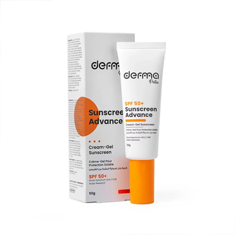 واقي شمس ديرمابيلا أدفانس كريم-جل SPF 50+ بحماية عالية واسعة الطيف من أشعة UVA وUVB، تركيبة خفيفة وسريعة الامتصاص، مناسب للاستخدام اليومي، 50 جم - ديرمابيلا