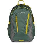 حقيبة ظهر رجالية JanSport Agave من البوليستر 100%، مقصورتان رئيسيتان كبيرتان، جيوب جانبية للزجاجات، حامل مبطن للابتوب 15 بوصة أو نظام ترطيب 3 لتر - جان سبورت