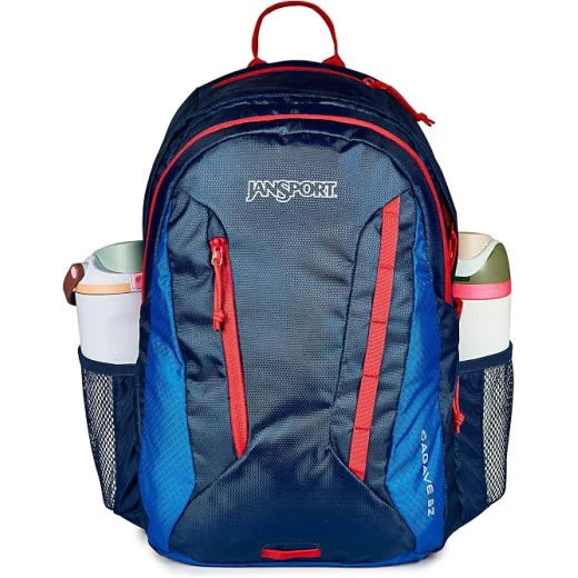 حقيبة ظهر رجالية JanSport Agave من البوليستر 100%، مقصورتان رئيسيتان كبيرتان، جيوب جانبية للزجاجات، حامل لابتوب 15 بوصة ونظام ترطيب 3 لتر - جان سبورت - Image 3