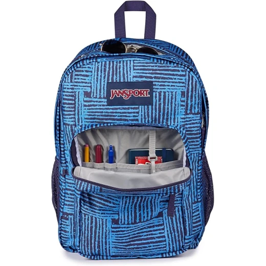 حقيبة ظهر JanSport Big Day Pack للجنسين بلون ثريدِد، مقصورتان رئيسيتان كبيرتان، جيوب جانبية للزجاجات، حامل لابتوب مبطن 15 بوصة وجيب أمامي منظم - جان سبورت - Image 4