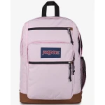 حقيبة ظهر JanSport Cool Student باللون الثلجي الوردي، سعة 34 لتر، مقصورتان رئيسيتان، جيب أمامي منظم، جيوب بسحاب، ظهر مبطن وأحزمة كتف مريحة - جان سبورت