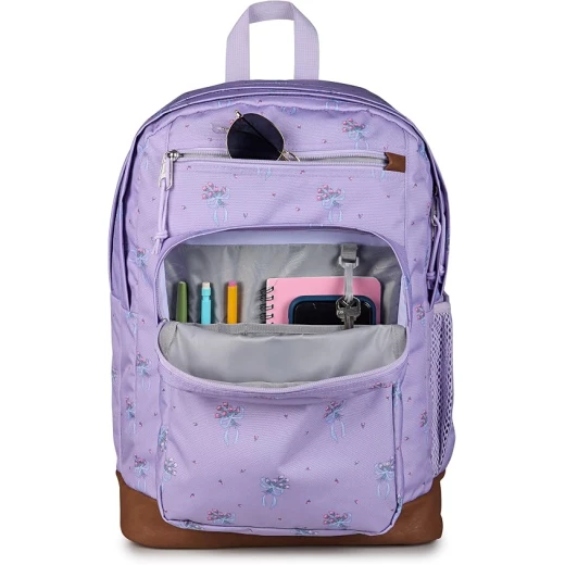 حقيبة ظهر رجالية JanSport Cool Student من البوليستر 100%، مقصورتان رئيسيتان كبيرتان، جيب أمامي بمنظم، جيبان خارجيان بسحاب، أحزمة كتف مريحة وظهر مبطن بالكامل - جان سبورت - Image 3