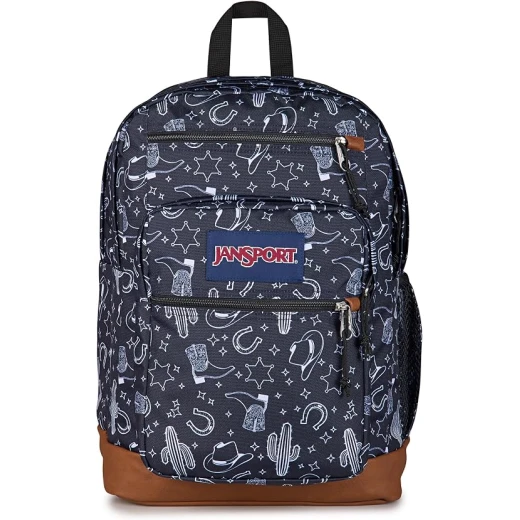 حقيبة ظهر رجالية JanSport Cool Student من البوليستر 100%، مقصورتان رئيسيتان كبيرتان، جيب أمامي بمنظم، جيوب خارجية بسحاب، أحزمة كتف مريحة وظهر مبطن بالكامل حقيبة ظهر رجالية JanSport Cool Student من البوليستر 100%، مقصورتان رئيسيتان كبيرتان، جيب أمامي بمنظم، جيوب خارجية بسحاب، أحزمة كتف مريحة وظهر مبطن بالكامل