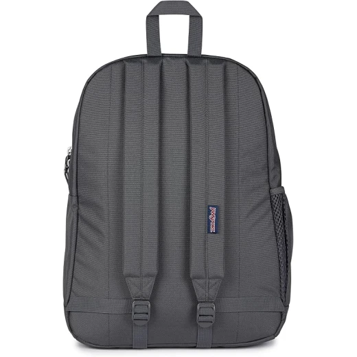 حقيبة ظهر رجالية JanSport Cross Town Plus من البوليستر 100%، مقصورة رئيسية كبيرة، جيب جانبي للزجاجة، أحزمة كتف مبطنة، ظهر مبطن وقاعدة سفلية مبطنة - جان سبورت - Image 3