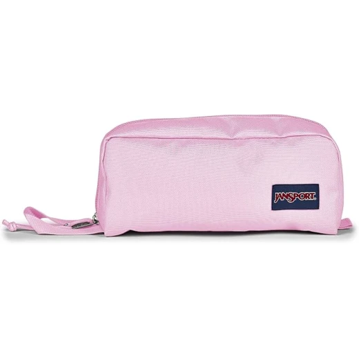 حقيبة جان سبورت Perfect Pouch بلون بينك آيس، حجرة واحدة مقسمة إلى 3 أقسام، فتحة أكورديون، جيب داخلي صغير بفيلكرو ومقبض حمل عملي حقيبة جان سبورت Perfect Pouch بلون بينك آيس، حجرة واحدة مقسمة إلى 3 أقسام، فتحة أكورديون، جيب داخلي صغير بفيلكرو ومقبض حمل عملي