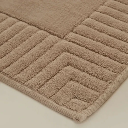 دعاسة حمام كاراجا هوم بول لون بيج 60×100 سم، سجادة حمام ناعمة وعصرية للاستخدام اليومي - كراجا - Image 2