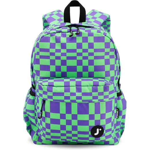 J World New York Oz Daypack Backpack Pixel Checkers | School & 15.6 Laptop Backpack - J world - Image 3