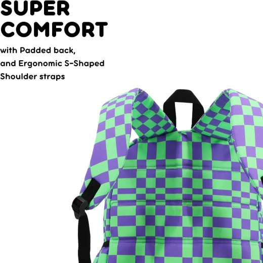 J World New York Oz Daypack Backpack Pixel Checkers | School & 15.6 Laptop Backpack - J world - Image 5