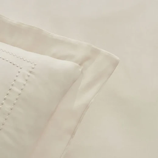 طقم غطاء لحاف كاراجا هوم فيلفيس مزدوج بيج من القطن 100% مقاس 200×220 سم مع شرشف وغطائي وسادة - كراجا - Image 2