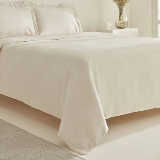 طقم غطاء لحاف كاراجا هوم فيلفيس مزدوج بيج من القطن 100% مقاس 200×220 سم مع شرشف وغطائي وسادة - كراجا - Image 5