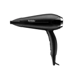 مجفف شعر بيبي ليس 2200 واط باللون الأسود مع تقنية الأيونات والطلاء السيراميكي والتيتانيوم لتجفيف سريع وتصفيف ناعم ولمعان رائع للشعر - بيبي ليس