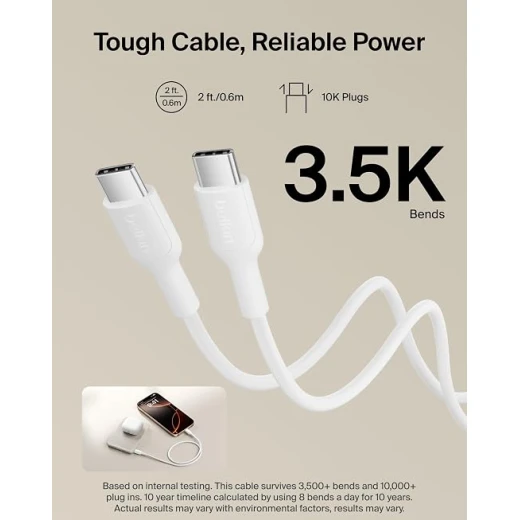 بنك طاقة مغناطيسي Belkin BoostCharge بسعة 5000 مللي أمبير مع حلقة مغناطيسية - لون رملي | شاحن لاسلكي محمول 5K، حلقة مغناطيسية لتركيب الملحقات، منفذ USB-C، مشحون مسبقًا، كابل مرفق، آمن للسفر - بيلكين - Image 2
