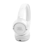 سماعات جي بي إل تيون 530 بي تي لاسلكية على الأذن، بلوتوث 6.0، صوت JBL Pure Bass، بطارية تصل إلى 76 ساعة، ميكروفونان، اتصال متعدد النقاط، قابلة للطي، أبيض - جي بي ال