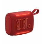 مكبر صوت JBL Go 5 المحمول بتقنية بلوتوث، صوت JBL الأسطوري، إضاءة LED محيطية جانبية، تصميم مقاوم للماء والصدمات، يصل إلى 8 ساعات، أحمر - جي بي ال