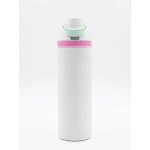 Cream Kids Water Bottle 850ml with Triple-Wall Vacuum Insulation, Leak-Proof Lid, BPA-Free Silicone Straw, Anti-Colic Vent, Carry Loop and Non-Slip Base