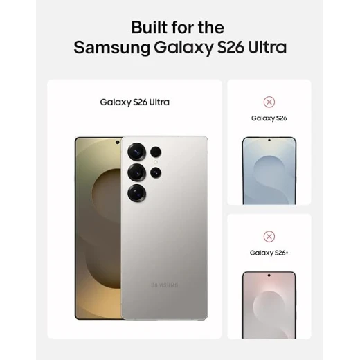 واقي شاشة بيلكن ScreenForce Titan SmartShield لهاتف سامسونج جالكسي S26 Ultra، مضاد للانعكاس والخدوش والصدمات، صلابة 9H، مضاد للبصمات، زجاج فائق النحافة 0.22 مم - بيلكين - Image 2