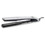بيبي ليس Steam Lustre Professional ST595SDE مكواة شعر بالبخار، ألواح سيراميك عريضة 36 مم، بخار 4 جم، حرارة حتى 210°C، فضي - بيبي ليس