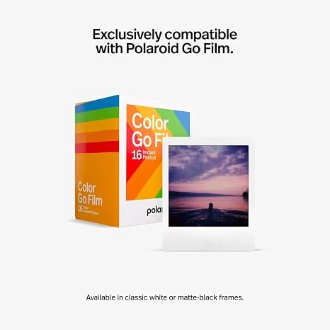 بولارويد Flip كاميرا فورية بيضاء مع فيلم ملون، نظام تركيز تلقائي بالسونار، عدسات 4، فلاش قوي، تحليل المشهد، 8 صور - بولارويد - Image 8
