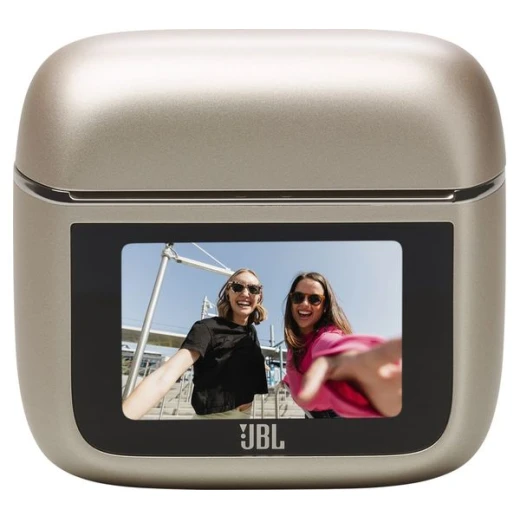 JBL Tour Pro 3 سماعات أذن لاسلكية بتقنية Bluetooth، إلغاء ضوضاء متكيف، شاشة لمس 1.57 بوصة، صوت JBL Pro، بطارية حتى 44 ساعة، لون لاتيه - جي بي ال - Image 3