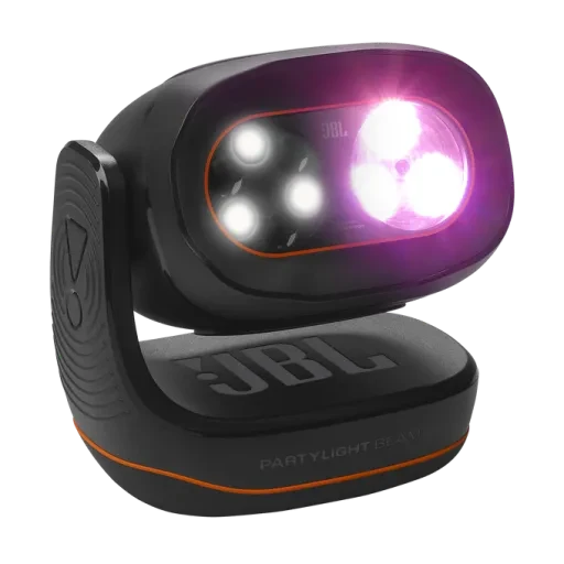 JBL PartyLight Beam جهاز إسقاط إضاءة RGB LED للحفلات، إضاءة 20 واط، تغطية حتى 40م²، مزامنة مع PartyBox، Auracast، تحكم بالتطبيق JBL PartyLight Beam جهاز إسقاط إضاءة RGB LED للحفلات، إضاءة 20 واط، تغطية حتى 40م²، مزامنة مع PartyBox، Auracast، تحكم بالتطبيق