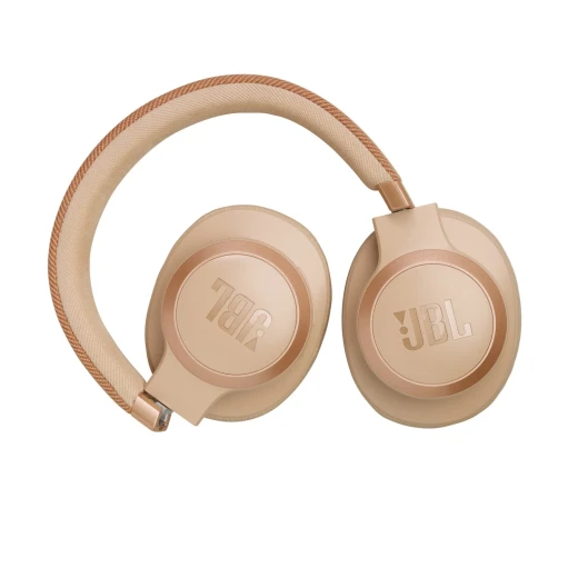 JBL Live 770NC سماعات رأس لاسلكية فوق الأذن، إلغاء ضوضاء متكيف، بطارية حتى 65 ساعة، ميكروفون مدمج، اتصال متعدد النقاط، ذهبي - جي بي ال - Image 4