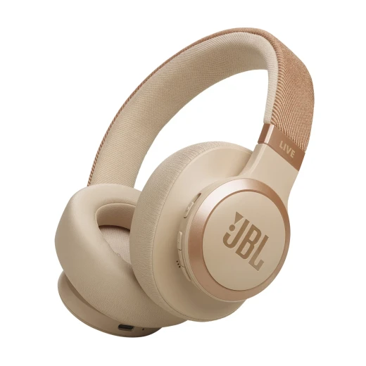 JBL Live 770NC سماعات رأس لاسلكية فوق الأذن، إلغاء ضوضاء متكيف، بطارية حتى 65 ساعة، ميكروفون مدمج، اتصال متعدد النقاط، ذهبي JBL Live 770NC سماعات رأس لاسلكية فوق الأذن، إلغاء ضوضاء متكيف، بطارية حتى 65 ساعة، ميكروفون مدمج، اتصال متعدد النقاط، ذهبي