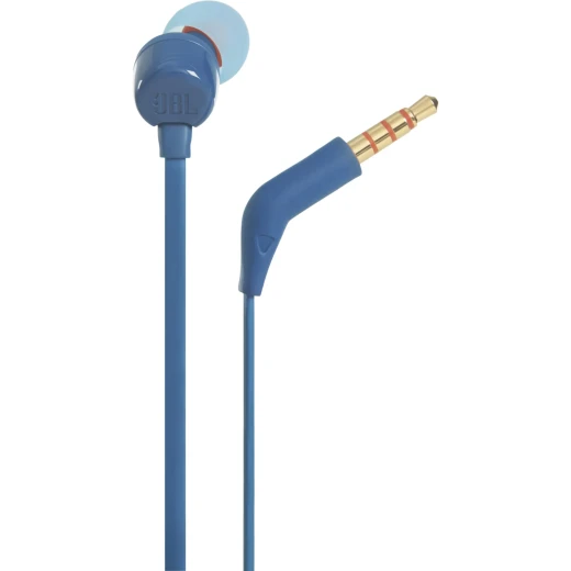 JBL Tune 110 سماعات أذن سلكية داخل الأذن، صوت JBL Pure Bass، محركات 9 مم، ميكروفون مدمج، تحكم بزر واحد، أزرق - جي بي ال - Image 4