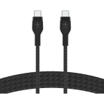 كابل شحن بيلكن فاست تشارج برو فليكس مضفر USB-C، يدعم Power Delivery، معتمد USB-IF، شحن سريع، بطول 1 متر، أسود - بيلكين