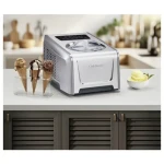 Cuisinart ProFreeze ماكينة صنع الآيس كريم والحلويات المجمدة، سعة 1.5 لتر، ضاغط مدمج، 4 برامج، تحضير خلال 40 دقيقة، فضي - كويزنارت