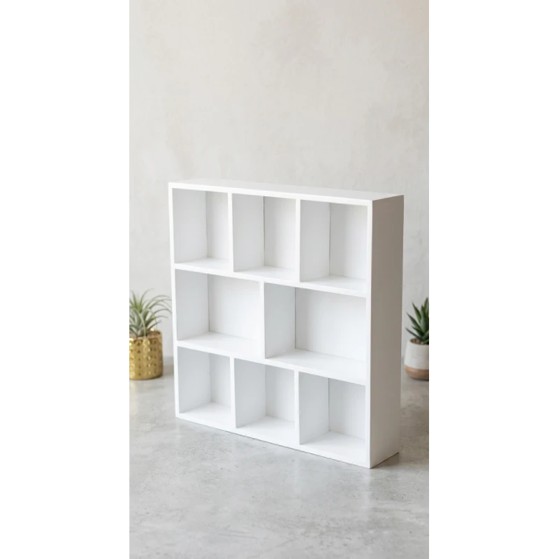 منظم ركن القهوة الخشبي يدوي الصنع، مقاس 50 × 8 × 50 سم، بتصميم مدمج وعملي، ووزن تقريبي 2.5–3.5 كجم