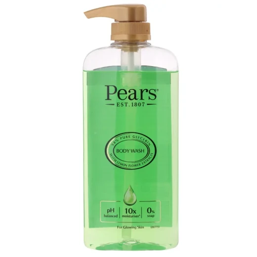 Pears Pure & Gentle Lemon Flower Body Wash 500ml with 98% Pure Glycerin, Soap-Free pH-Balanced Formula and 10x Moisturiser for Glowing Skin Pears Pure & Gentle Lemon Flower Body Wash 500ml with 98% Pure Glycerin, Soap-Free pH-Balanced Formula and 10x Moisturiser for Glowing Skin