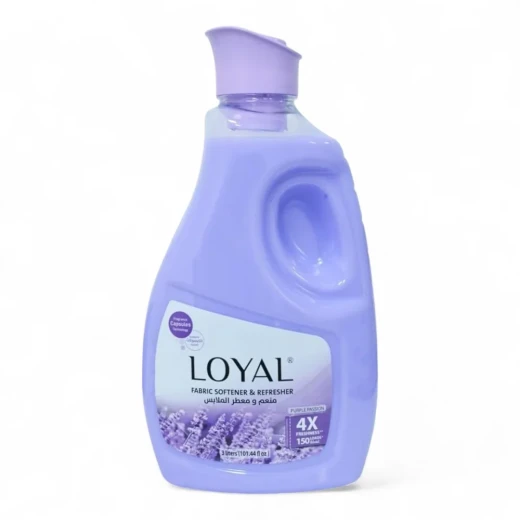 منعم ومعطر الأقمشة Loyal Purple Passion بحجم 3 لتر، انتعاش 4X وعطر لافندر يدوم طويلًا، يكفي حتى 150 غسلة ومناسب لجميع أنواع الأقمشة والغسالات منعم ومعطر الأقمشة Loyal Purple Passion بحجم 3 لتر، انتعاش 4X وعطر لافندر يدوم طويلًا، يكفي حتى 150 غسلة ومناسب لجميع أنواع الأقمشة والغسالات