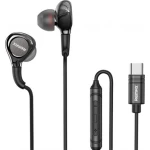 سماعات أذن REMAX RM-655A سلكية بمنفذ USB-C، كابل 1.2 متر، ميكروفون مدمج، صوت ستيريو واضح وباس عميق، تصميم مريح وخفيف، أسود - ريماكس