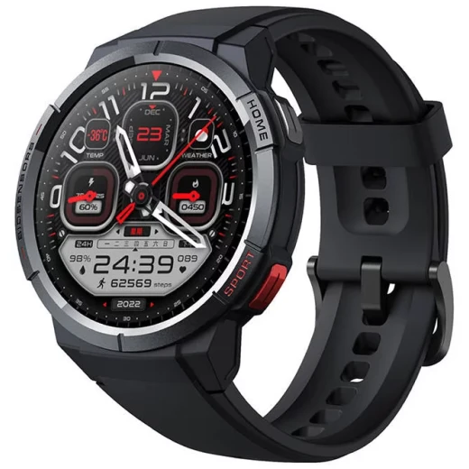 ساعة مي برو Watch GS الذكية بشاشة AMOLED قياس 1.43 بوصة، GPS، 70 وضعًا رياضيًا، مكالمات وإشعارات، بطارية حتى 24 يومًا ومقاومة للماء 5ATM – أسود