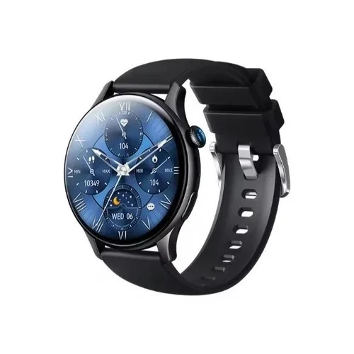 ساعة ريمكس Chivei الذكية WATCH 10 بشاشة AMOLED قياس 1.43 بوصة، مراقبة الصحة، مقاومة للماء، بطارية 5-7 أيام وإطار من سبائك الزنك – أسود - ريماكس