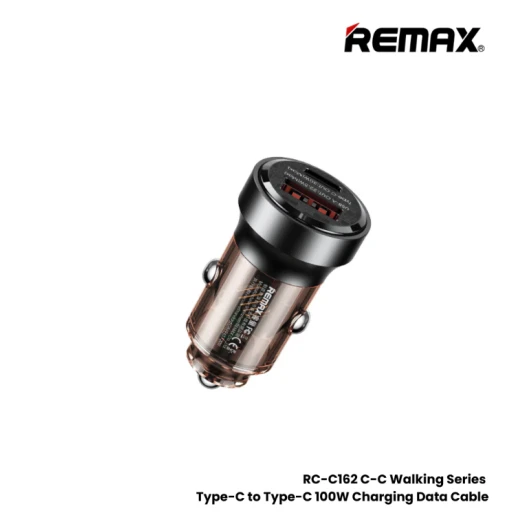 شاحن سيارة ريماكس Walking Series RCC338 بقدرة 30 واط PD وQC بمنفذي USB-C وUSB للشحن السريع للسيارات والشاحنات شاحن سيارة ريماكس Walking Series RCC338 بقدرة 30 واط PD وQC بمنفذي USB-C وUSB للشحن السريع للسيارات والشاحنات