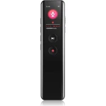 مسجل صوت رقمي محمول ريماكس RP3 بسعة 16GB مع تقنية تقليل الضوضاء لتسجيل صوت واضح وعالي الجودة باللون الأسود - ريماكس