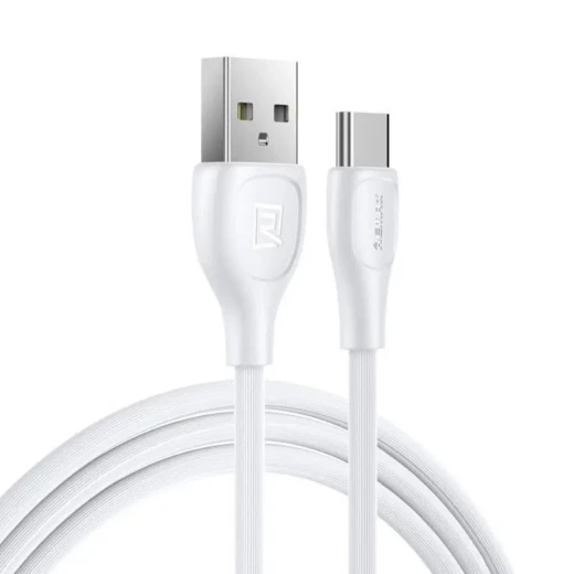 كابل ريمكس ليسو RC-160A بطول 1 متر USB إلى USB Type-C بقدرة 2.1A للشحن ونقل البيانات، أبيض مع حماية PVC كابل ريمكس ليسو RC-160A بطول 1 متر USB إلى USB Type-C بقدرة 2.1A للشحن ونقل البيانات، أبيض مع حماية PVC