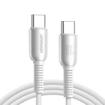 كابل جوي روم S-A51 Cutting-Edge بطول 1.2 متر USB-C إلى USB-C، شحن سريع حتى 60 واط ونقل بيانات 480 ميجابت/ثانية، رمادي فاتح - جوي روم