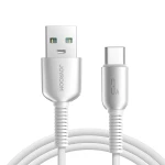 كابل جوي روم S-A51 Cutting-Edge بطول 1.2 متر USB-A إلى USB-C، شحن سريع 3 أمبير ونقل بيانات 480 ميجابت/ثانية، رمادي فاتح - جوي روم