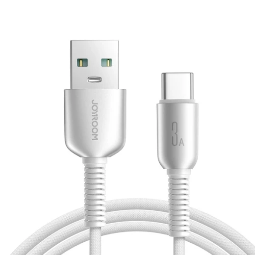 كابل جوي روم S-A51 Cutting-Edge بطول 1.2 متر USB-A إلى USB-C، شحن سريع 3 أمبير ونقل بيانات 480 ميجابت/ثانية، رمادي فاتح كابل جوي روم S-A51 Cutting-Edge بطول 1.2 متر USB-A إلى USB-C، شحن سريع 3 أمبير ونقل بيانات 480 ميجابت/ثانية، رمادي فاتح