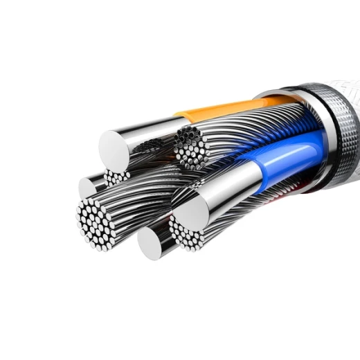 كابل جوي روم S-A51 Cutting-Edge بطول 1.2 متر USB-A إلى Lightning، شحن سريع 3 أمبير ونقل بيانات 480 ميجابت/ثانية، رمادي فاتح - جوي روم - Image 3