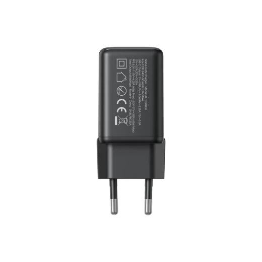 شاحن Joyroom JR-TCG18 GaN USB-C بقدرة 65W مع تقنية Power Delivery للشحن السريع، منفذ USB-C واحد، أسود - جوي روم - Image 5