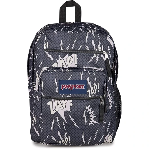 JanSport Big Student حقيبة ظهر مدرسية 34 لتر أسود ورمادي، حجرة لابتوب مبطنة 15 بوصة، حجرتان رئيسيتان وجيوب متعددة JanSport Big Student حقيبة ظهر مدرسية 34 لتر أسود ورمادي، حجرة لابتوب مبطنة 15 بوصة، حجرتان رئيسيتان وجيوب متعددة