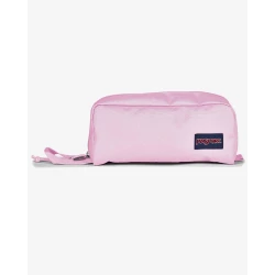 JanSport Perfect Pouch 2.5L Grounded Grey Organizer Pouch, 3 Interior Spaces, Velcro Pocket, Accordion Opening and Web Haul Handle