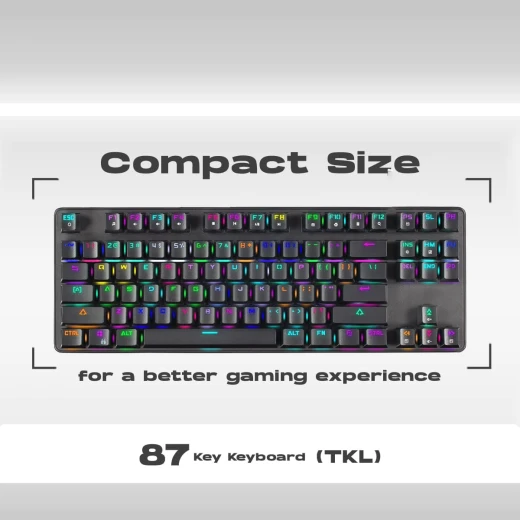 كيبورد ألعاب ميكانيكي جيم ستوب GS200 بإضاءة RGB، مفاتيح أوتيمو براون، سرعة استجابة 1000 هرتز، لوحة مفاتيح للألعاب FPS، تصميم أسود كيبورد ألعاب ميكانيكي جيم ستوب GS200 بإضاءة RGB، مفاتيح أوتيمو براون، سرعة استجابة 1000 هرتز، لوحة مفاتيح للألعاب FPS، تصميم أسود
